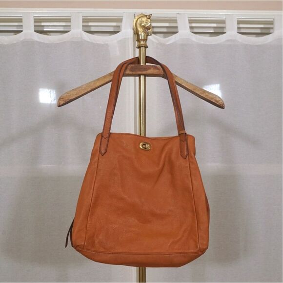 Margot British Tan Leather Shoulder Bag - Picture 1 of 7